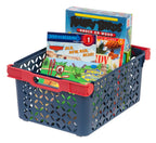 Boy's Large Decorative Basket, 8 Pack, Blue