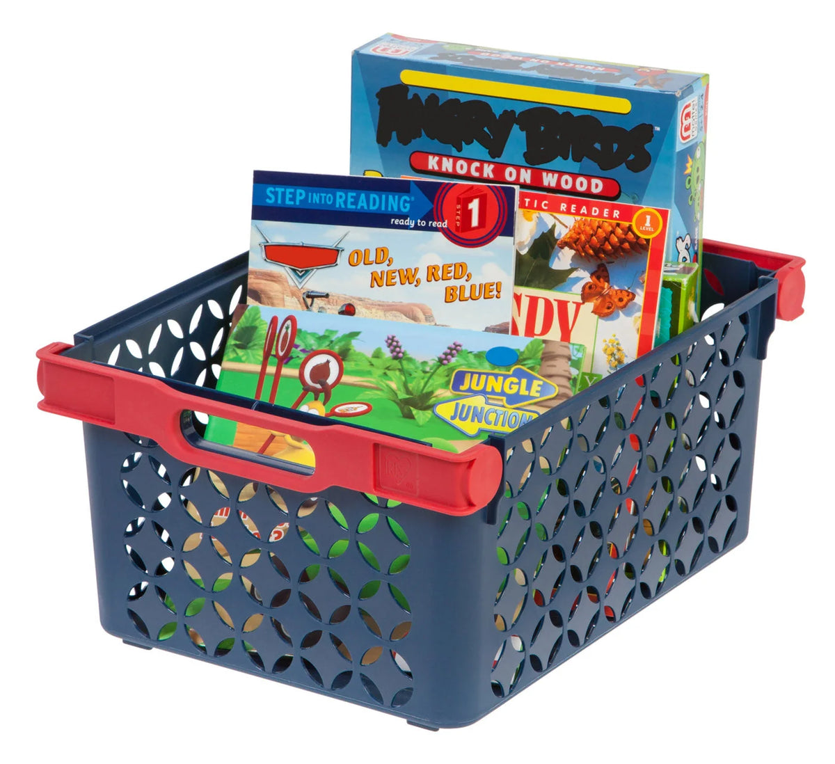 Boy's Large Decorative Basket, 8 Pack, Blue
