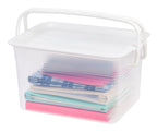 Stacking Basket - Medium | Clear/White