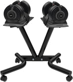 Dumbbell Stand Fitness Dial Dumbbell Rack with Adjustable Belt for Home Gym Set