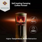 Nano Portable Electric Espresso Machine, Travel Coffee Maker for Camping, Car Coffee Maker Self-Heating with USB-C, With Ground Coffee & NS Capsule for RV, Hiking, Office