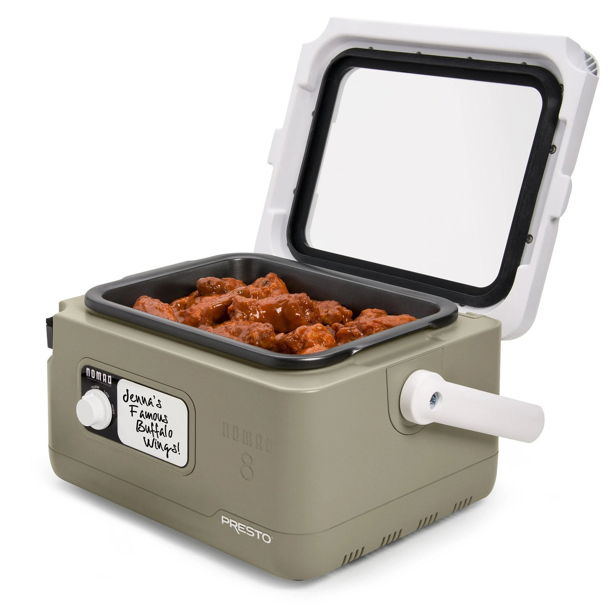 8-Quart Nomad Traveling Slow Cooker in Tan