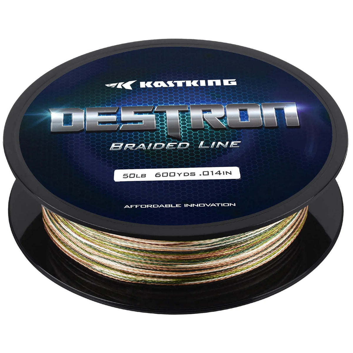 KastKing Destron Braided Fishing Line 150 Yards | Camo / 80 LB