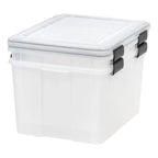 Storage Box, WeatherPro 46 Qt 2 Pack, Clear