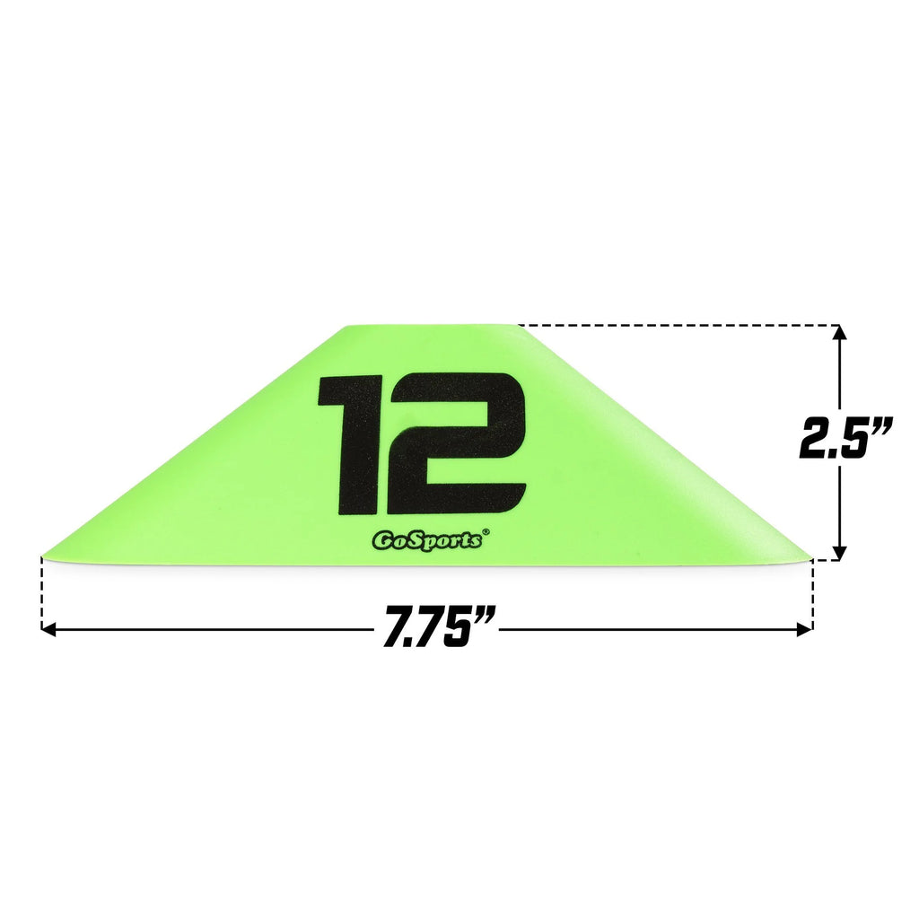 Modern Numbered Sports Cones, 12-pk