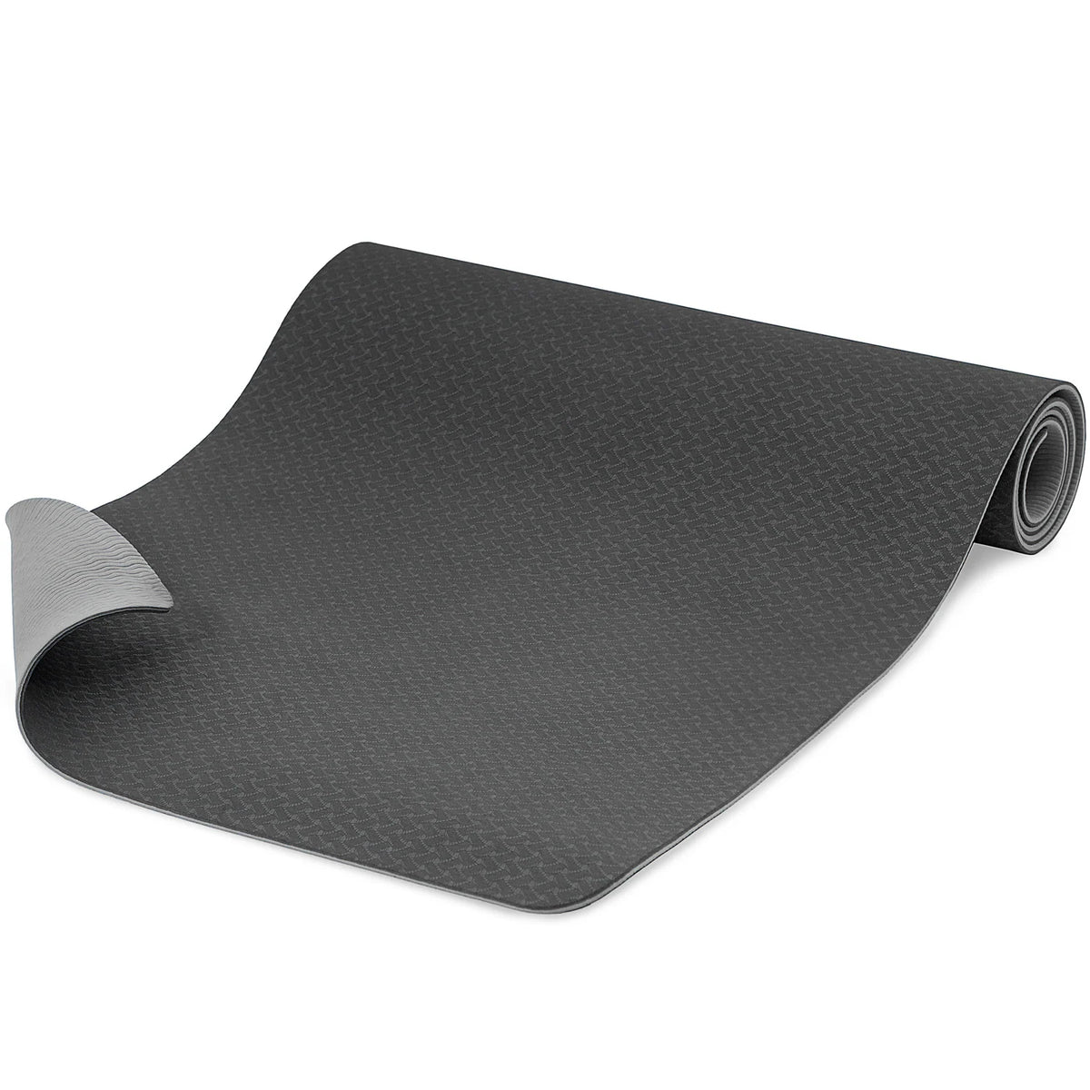 Natura TPE Yoga Mat 1/4-in | Black-Gray