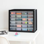 Drawer Parts Cabinet - 24 Drawer | White