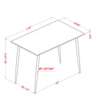 Cairo 5-Piece Counter Height Dining Table Set in Industrial Metal by Furniture of America