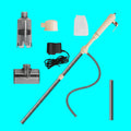 Multi Functional Electric Aquarium Gravel Cleaner Kit Fish Tank Vacuum Water Changer