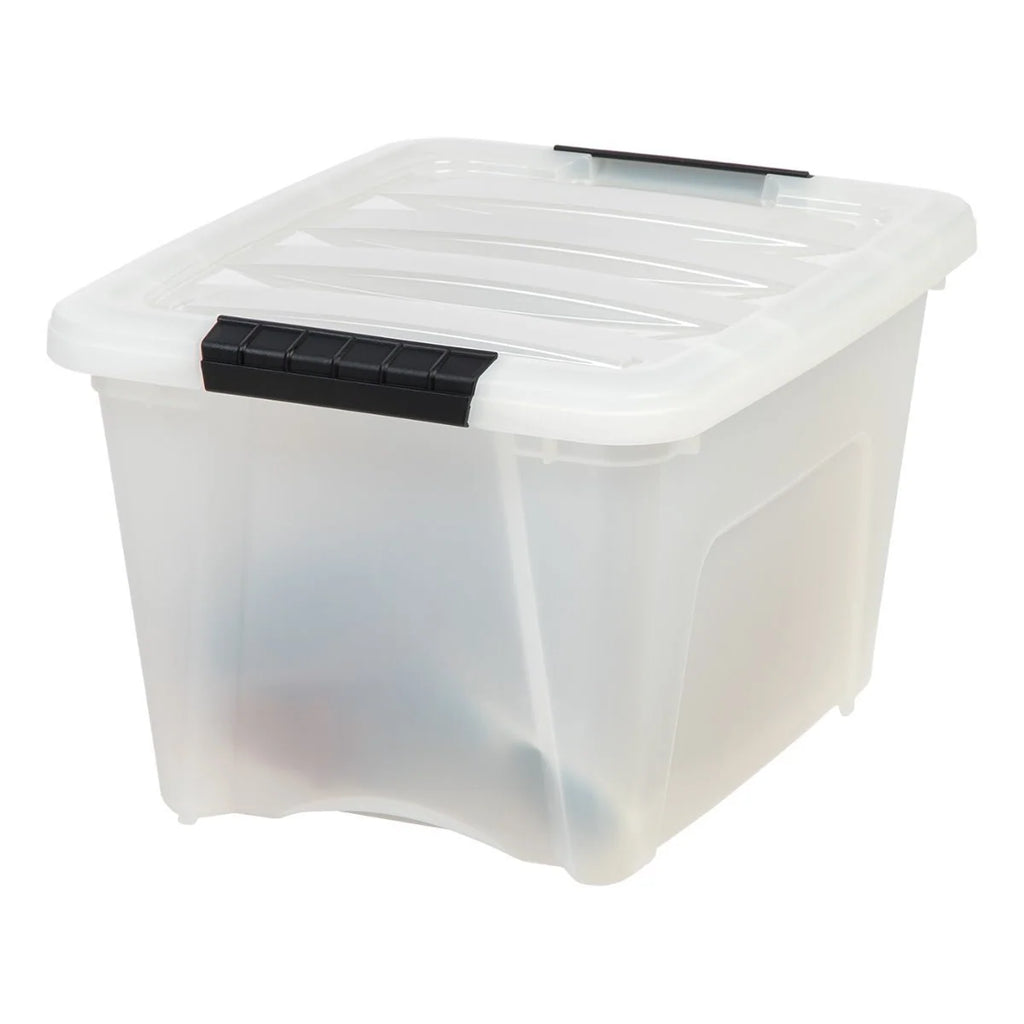 Stack & Pull Storage Box 6 Pack - 19 QT | Black / 6 Pack