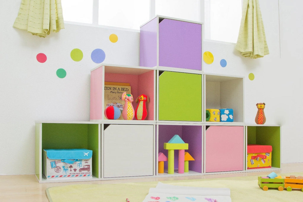 Wood Cube Box with Door