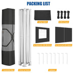 HOTEEL 10x15 Heavy Duty Canopy Tent ,Pop up Canopy for Parties Wedding,Commercial Easy up Gazebo with Roller Bag,UV 50+ &,White