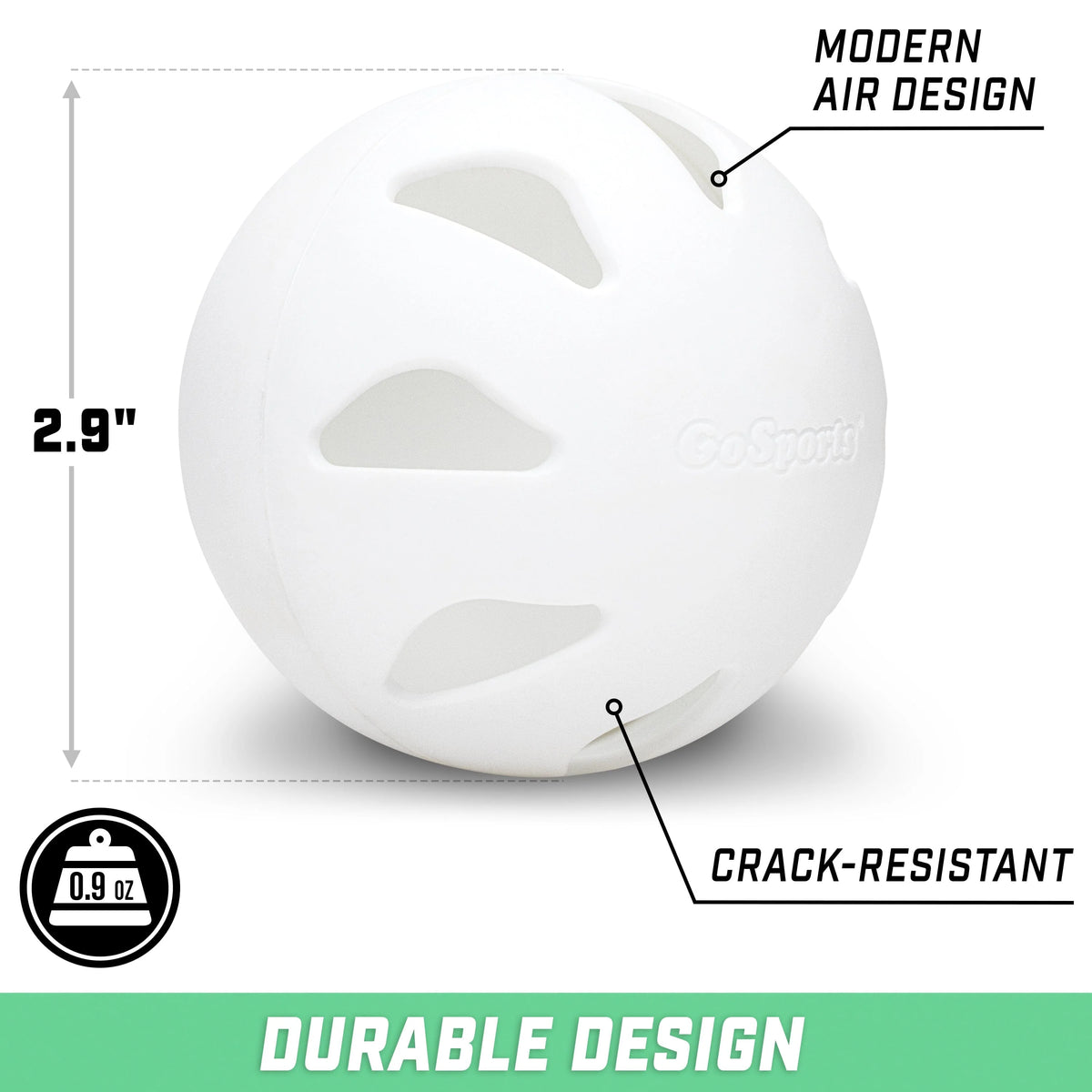LotBall Air Plastic Baseballs, 6-pk