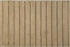 Signature Design by Ashley Clare View Coastal Outdoor Patio Eucalyptus Sofa with Cushions, Beige