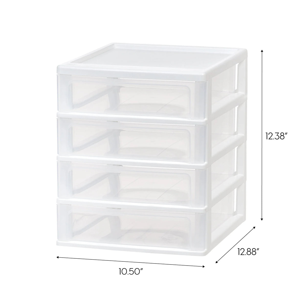 4-Drawer Desktop-Organizer Plastic-Drawer Office-Supplies File-Holder