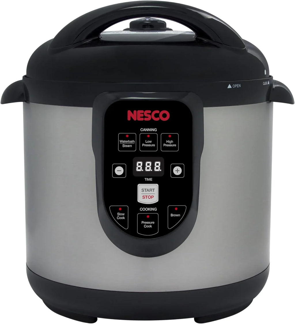 Nesco NPC-9 Smart Electric Pressure Cooker and Canner, Stainless Steel, 9.5 Qt