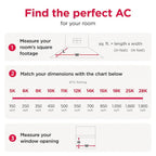 Frigidaire 8, 000 BTU Window Room Air Conditioner with Wi - Fi up to 350 Sq Ft, White