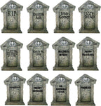 12 Halloween Tombstones for Halloween Cemetery