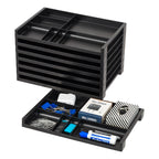 Organizer Tray, 8 Pack, Black