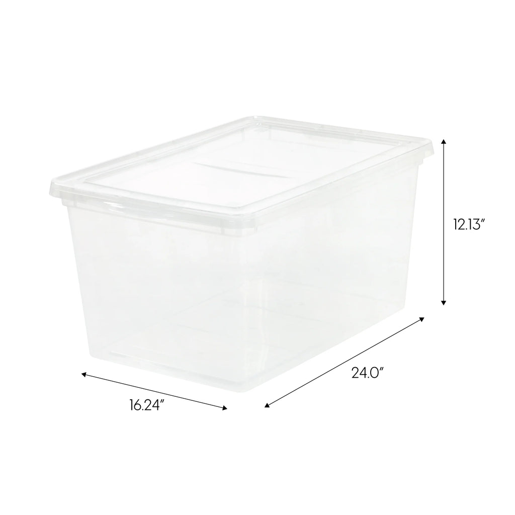 Clear Storage Box 4 Pack - 58 QT