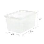 Clear Storage Box 4 Pack - 58 QT