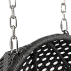 LeisureMod 2 Person Hanging Egg Chair with Stand - Outdoor/Indoor Rattan Wicker Patio Swing Hammock Lounger with Cushions