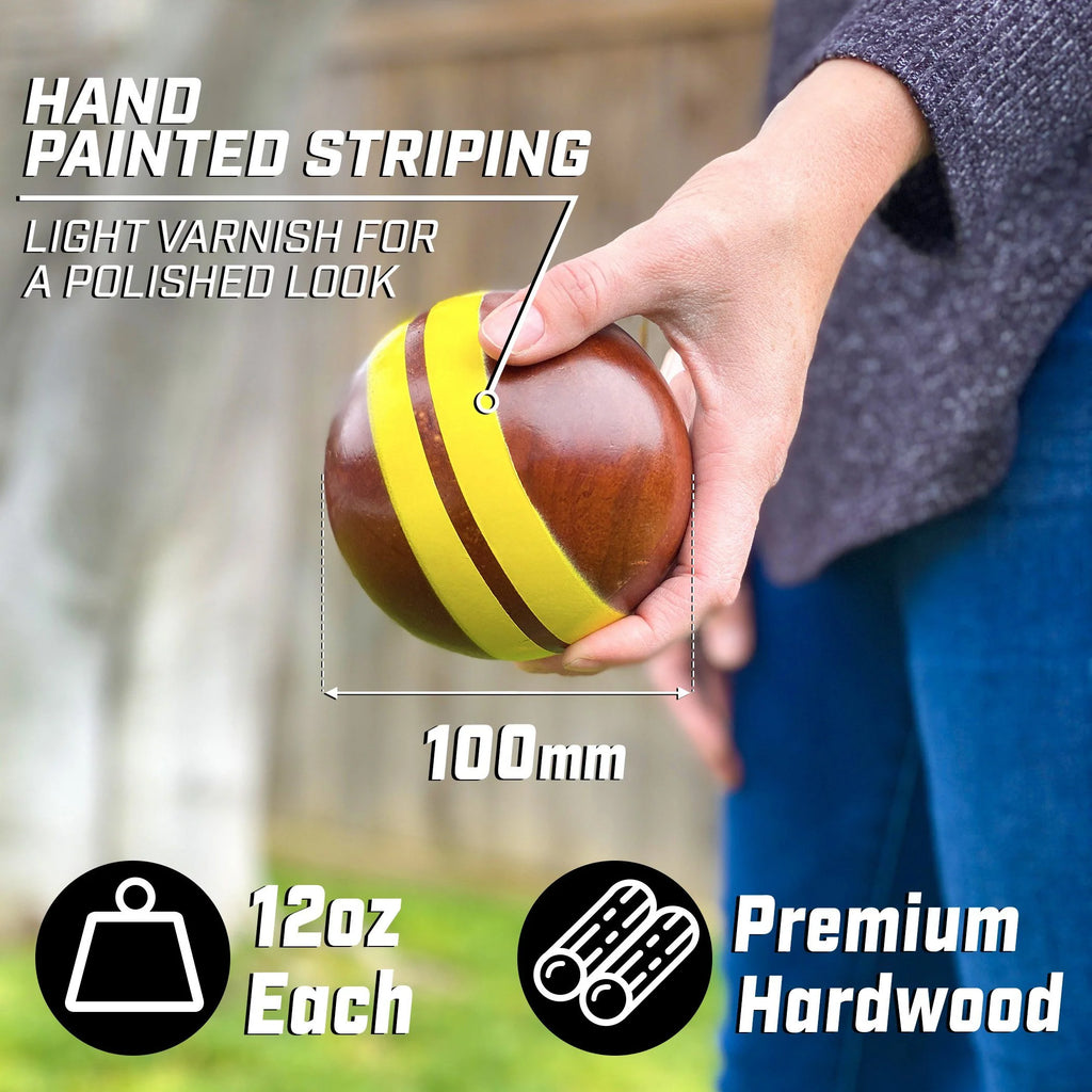 100 mm Hardwood Bocce Set
