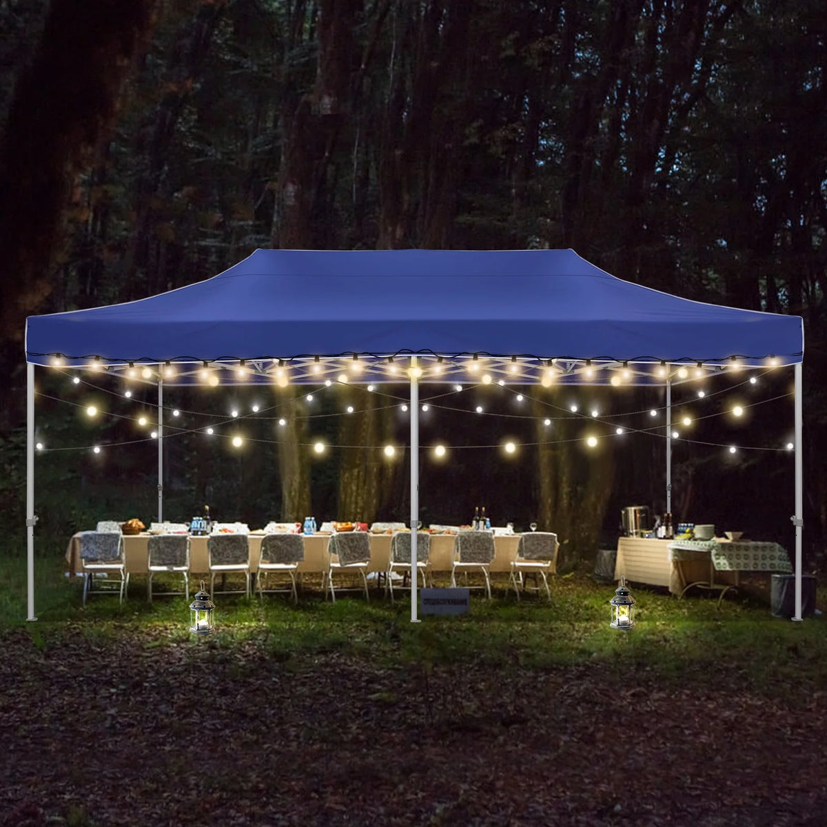 HOTEEL 10x15 Heavy Duty Canopy Tent ,Pop up Canopy for Parties Wedding,Commercial Easy up Gazebo with Roller Bag,UV 50+ &,White