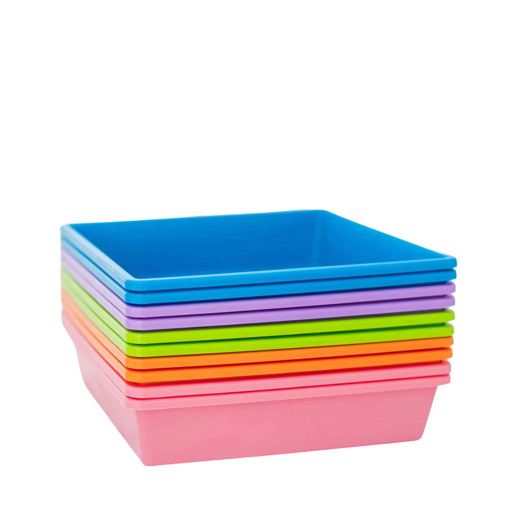 1010 Trays 2.5" Deep - Extra Strength | 10 Trays / Multicolor / With Hole