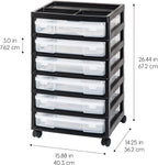 6-Tier Scrapbook Rolling Storage Cart with Organizer