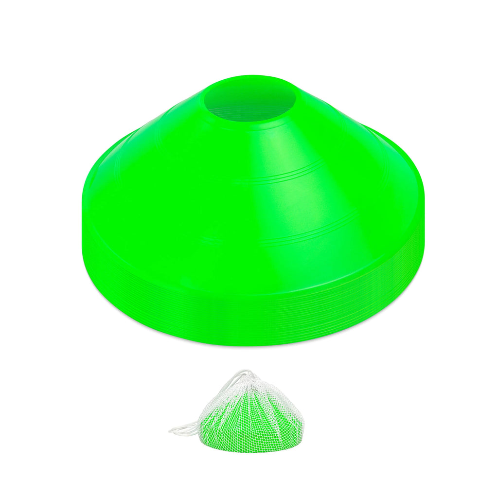 Sports Training Cones with Tote, 20-pk | Green