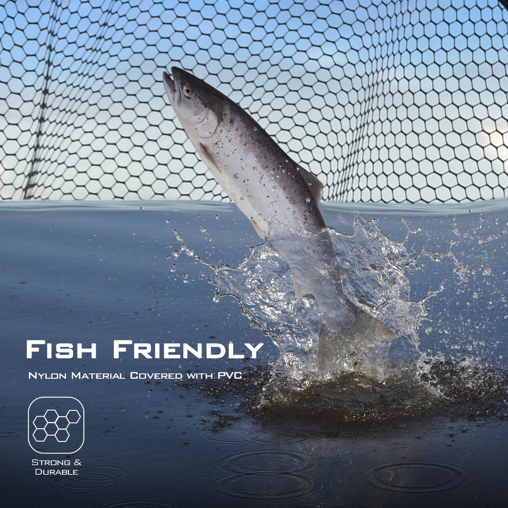 KastKing Brutus Foldable Extendable Fishing Net | Silicone Net / 19'' | 18'' | 17'' (Extendable)
