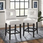Brda Keyhole Counter Height High Back Stools - Set of 2