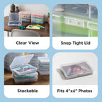 Scrapbook Paper Storage Cases 10 pack, 4"X6"
