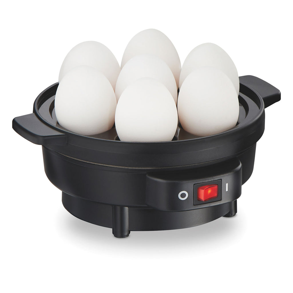 Hamilton Beach Egg Cooker with Built-In Timer, Poaching Tray, Stainless Steel Lid