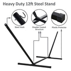 SUNCREAT 2 Person Hammock with Stand. 450 lbs Capacity