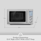 Breville BMO870BST1BUS1 Combi Wave 3 in 1 Microwave, Black Stainless Steel: Home & Kitchen
