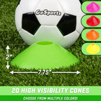 Sports Training Cones with Tote, 20-pk | Green