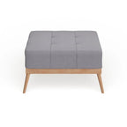 Christopher Knight Home Carson Lund Mid-Century Tufted Fabric Square Ottoman