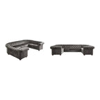 Gdansk 9-Person U-Shaped Chesterfield Sectional Sofa