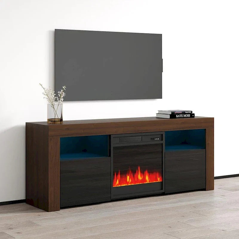 Copper Grove Qorasuv 58-Inch Electric Fireplace TV Stand