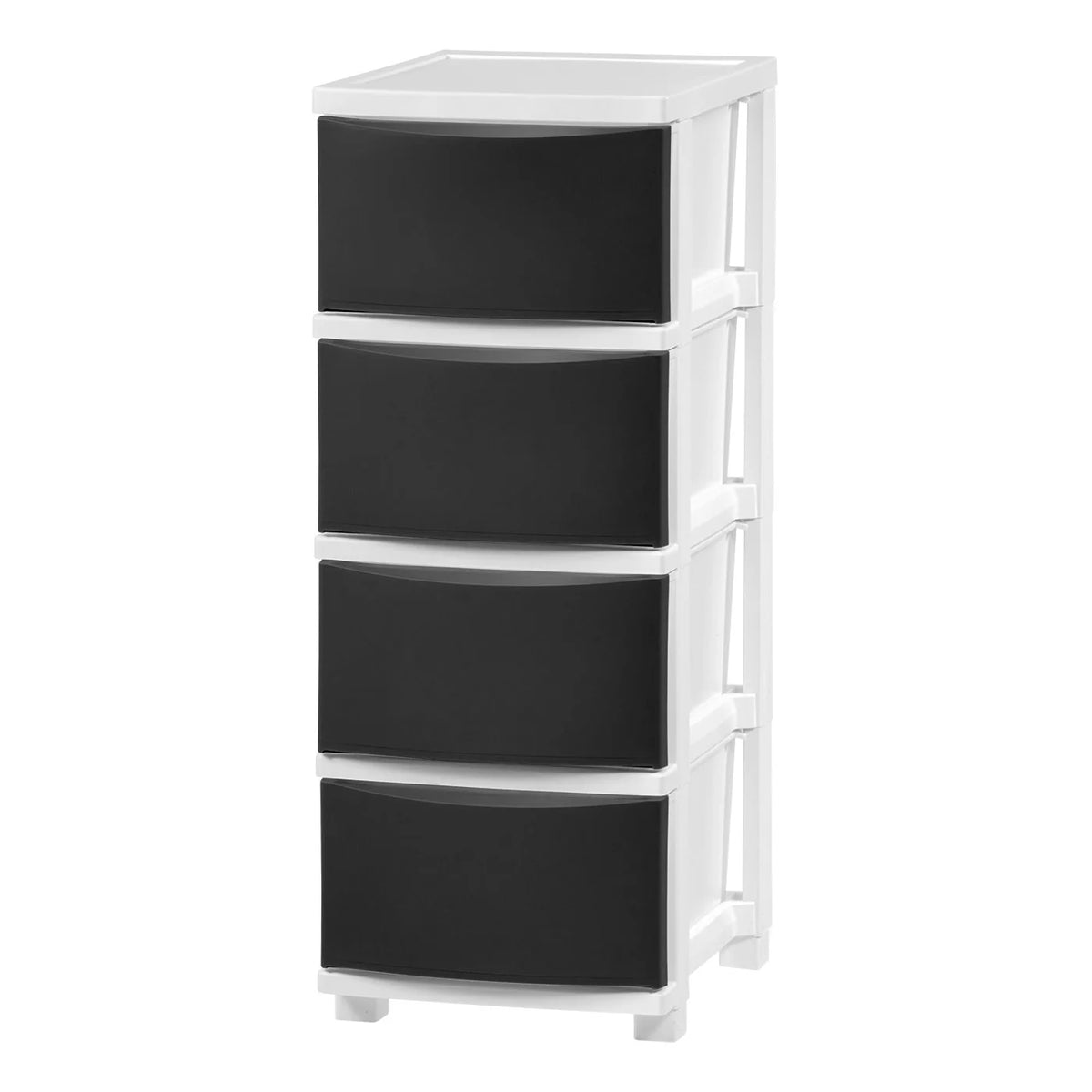 4 Slim Drawer Storage | Black
