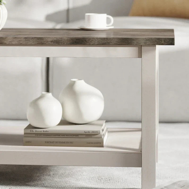 Classic Solid Wood Farmhouse Coffee Table
