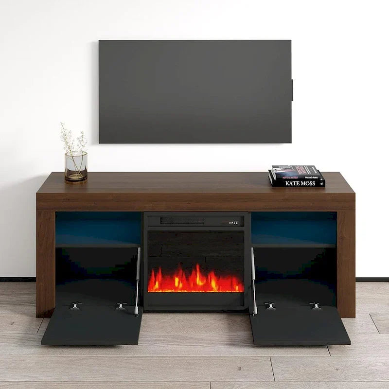 Copper Grove Qorasuv 58-Inch Electric Fireplace TV Stand