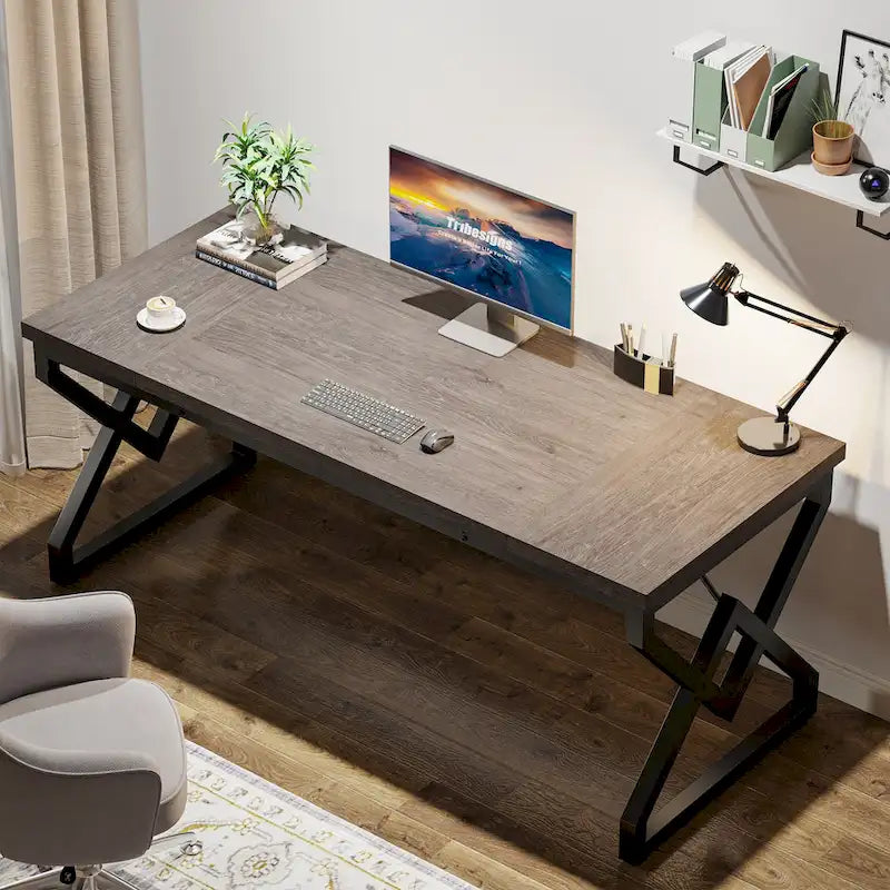 63-Inch Spacious Executive Desk for Home Office Use