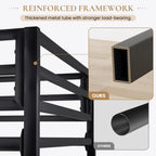 SHA CERLIN Junior Loft Bed Twin Size Heavy Duty Twin Bed Frame
