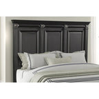 Roundhill Furniture Renova Vintage Black Wooden Bedroom Collection
