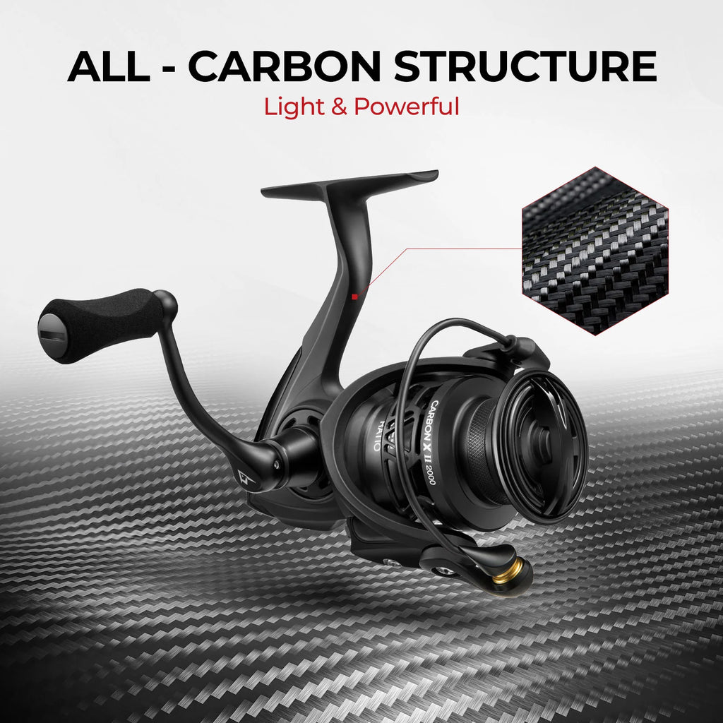 Piscifun Carbon X II Lightweight Spinning Reel | 1000 / Black