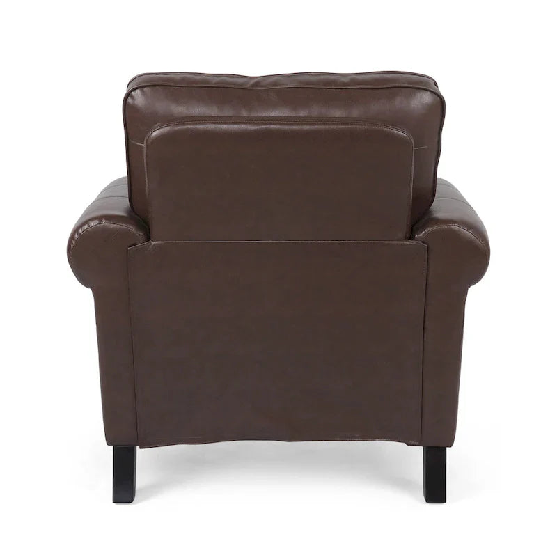 Christopher Knight Home Dowd Faux Leather 3-Piece Club Chair and Sofa Set