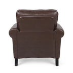 Christopher Knight Home Dowd Faux Leather 3-Piece Club Chair and Sofa Set